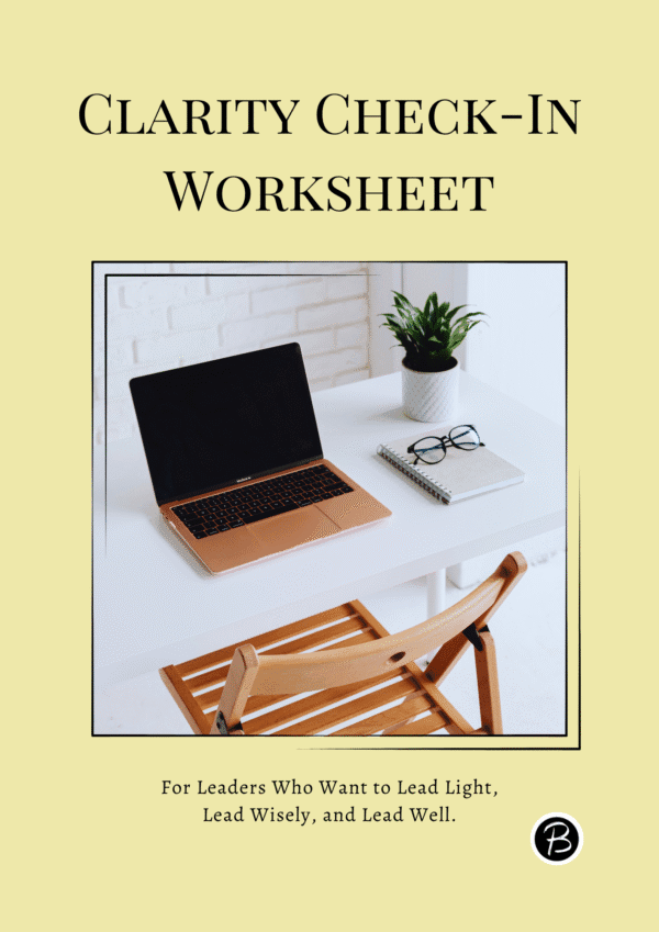 Clarity Check-In Worksheet