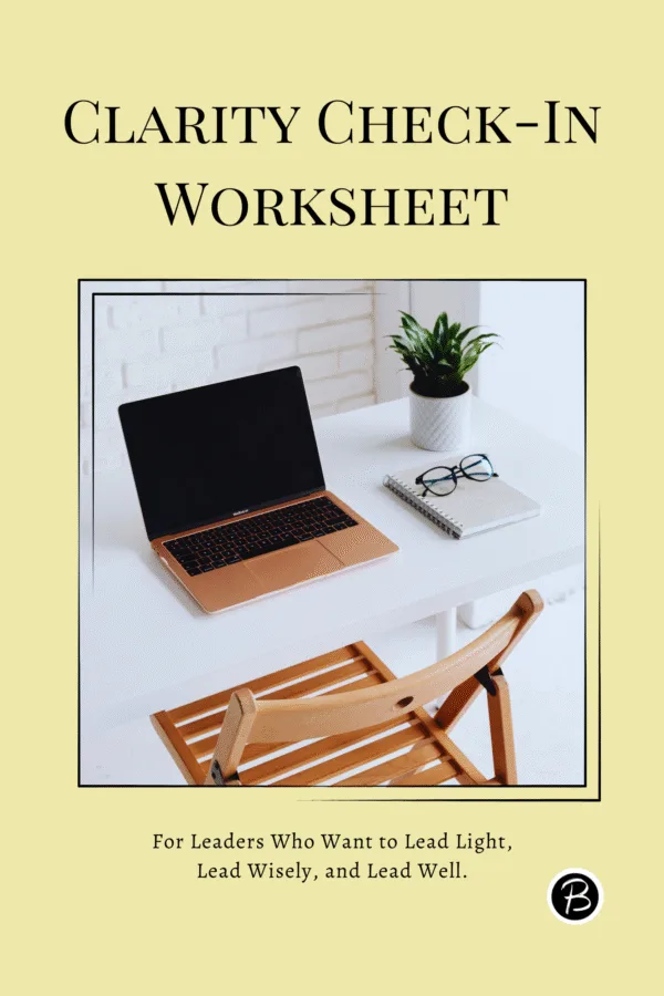 Clarity Check-In Worksheet